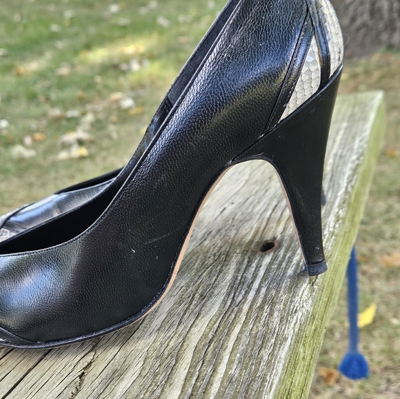 Vintage 1980’s D’ANTONIO New York Ray Ehringer Black High Heels Sz. 6. Leather. - Picture 2 of 8